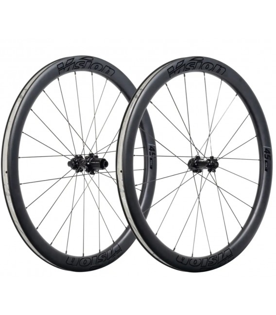 Vision SC45 Juego de ruedas con freno de disco Clincher Tubeless Ready Center Lock