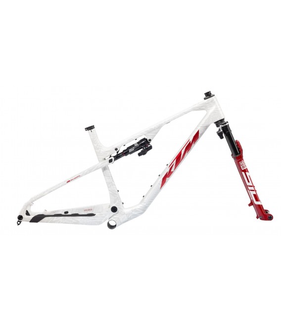 KTM Kit Cuadro+Horquilla+Amortiguador KIT SCARP Proto EVO3 RS FLIGHT ATTENDANT |WHITE (LIGHT GREY+RED)