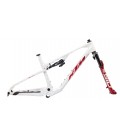 KTM Kit Cuadro+Horquilla+Amortiguador KIT SCARP EVO3 FLIGHT ATTENDANT WHITE (LIGHT GREY+RED)